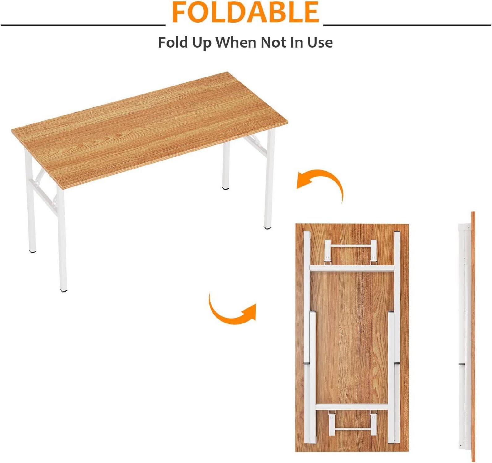 Klapptisch Computertisch 120x60x75 cm PC Schreibtisch Büroarbeitsplatz