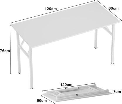 Klapptisch Computertisch 120x60x75 cm Weiß Festes Material