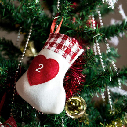 24x Filz Adventskalender Weihnachtskalender Kette Kinder