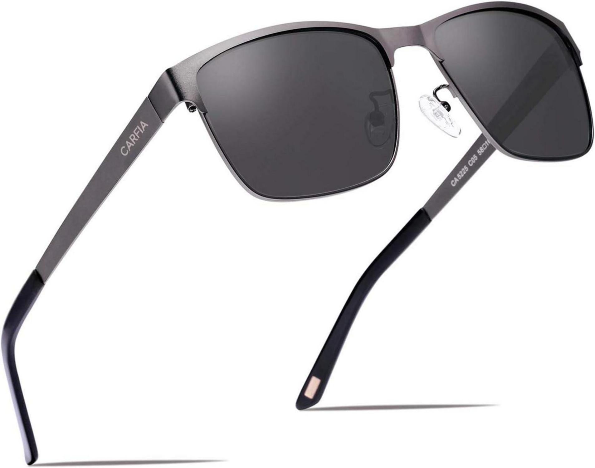 Polarisierte Sonnenbrille UV 400 Metallrahmen Fahrerbrille Sportbrille