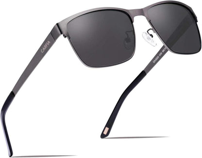 Polarisierte Sonnenbrille UV 400 Metallrahmen Fahrerbrille Sportbrille