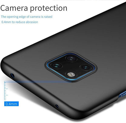ORNARTO Huawei Mate 20 Pro Hülle Schwarz Ultra Dünn Stoßfest