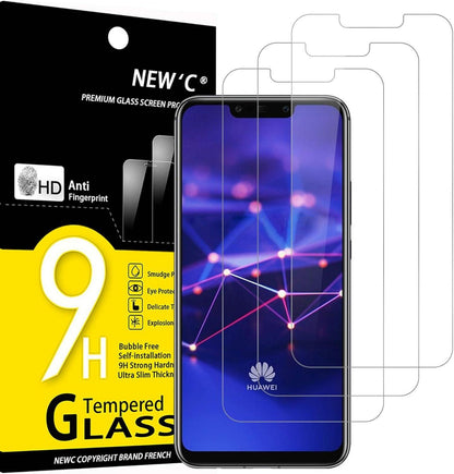 Panzer Schutzglas Huawei Mate 20 lite Honor Play 3er Set 9H HD-HK