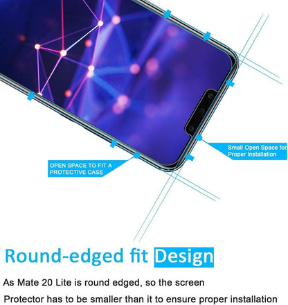Panzer Schutzglas Huawei Mate 20 lite Honor Play 3er Set 9H HD-HK