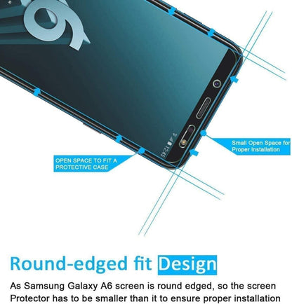 Panzer Schutz Glas Samsung Galaxy A6 3er-Pack 9H Ultra-klar