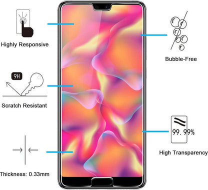 Panzer Schutz Glas Huawei P20 3er Set 9H Härte, 0.33mm