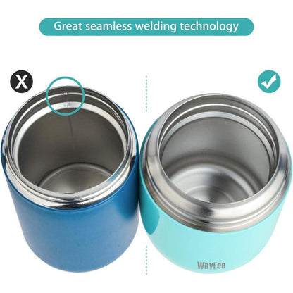 Thermobehälter 710ml Edelstahl Warmhaltebehälter mit Löffel