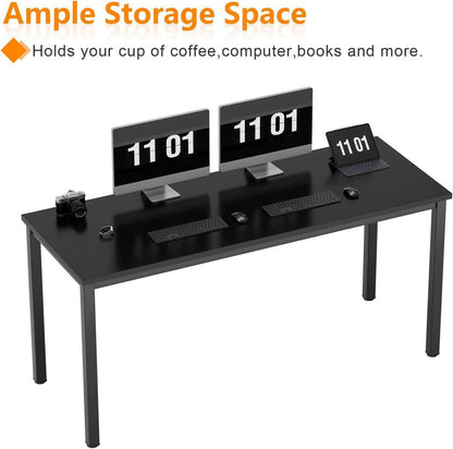 Computertisch Schreibtisch 120x60x75 cm Büro-Workstation Schwarz