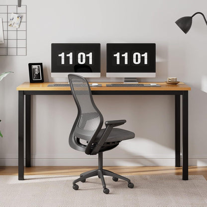 Computertisch 100x60x75 cm Büro Schreibtisch Workstation Wood Metal