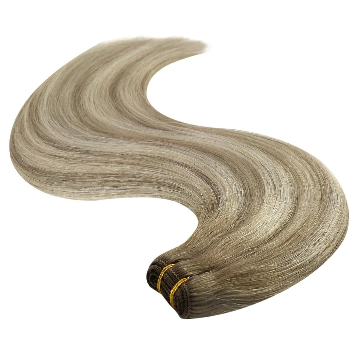 Echthaar Tressen Ombre Blond 35cm – Volumenspendend & Langanhaltend
