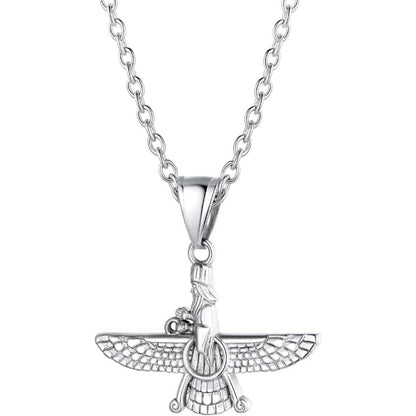 U7 Faravahar Forouhar Anhänger Halskette Zoroastrismus