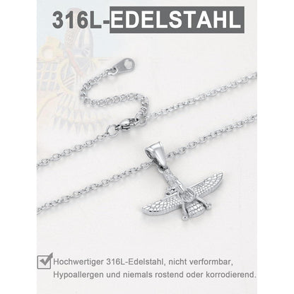 U7 Faravahar Forouhar Anhänger Halskette Zoroastrismus