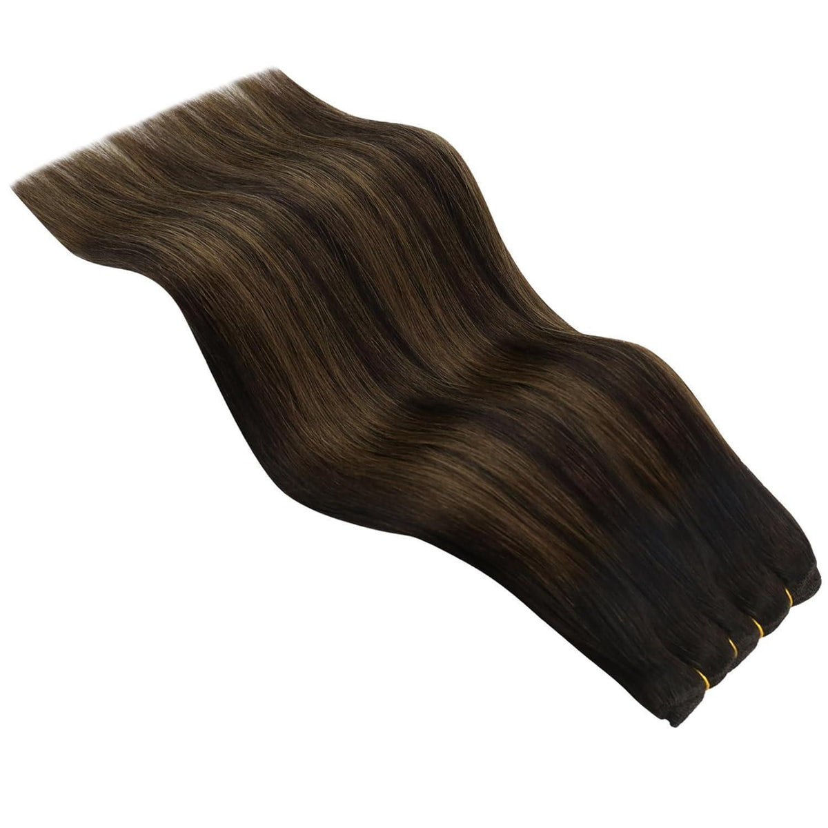 Braun Ombre Echthaar Tressen 35cm – Remy Weft Extensions