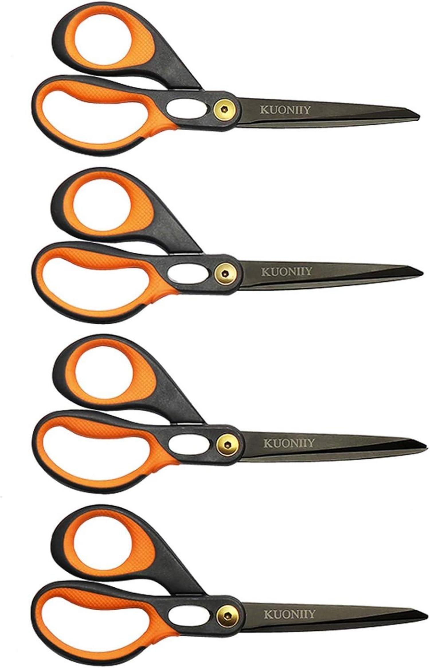 Titan Scheren 4er Pack 20,3 cm Multifunktionale Set Schwarz Gelb