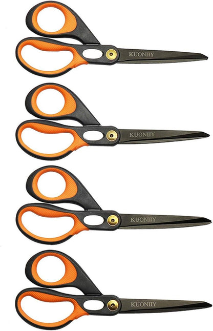 Titan Scheren 4er Pack 20,3 cm Multifunktionale Set Schwarz Gelb