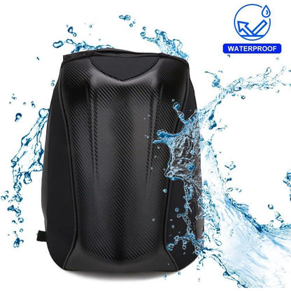 Motorrad Rucksack Helm Tasche Wasserdicht Kohlefaser Schwarz