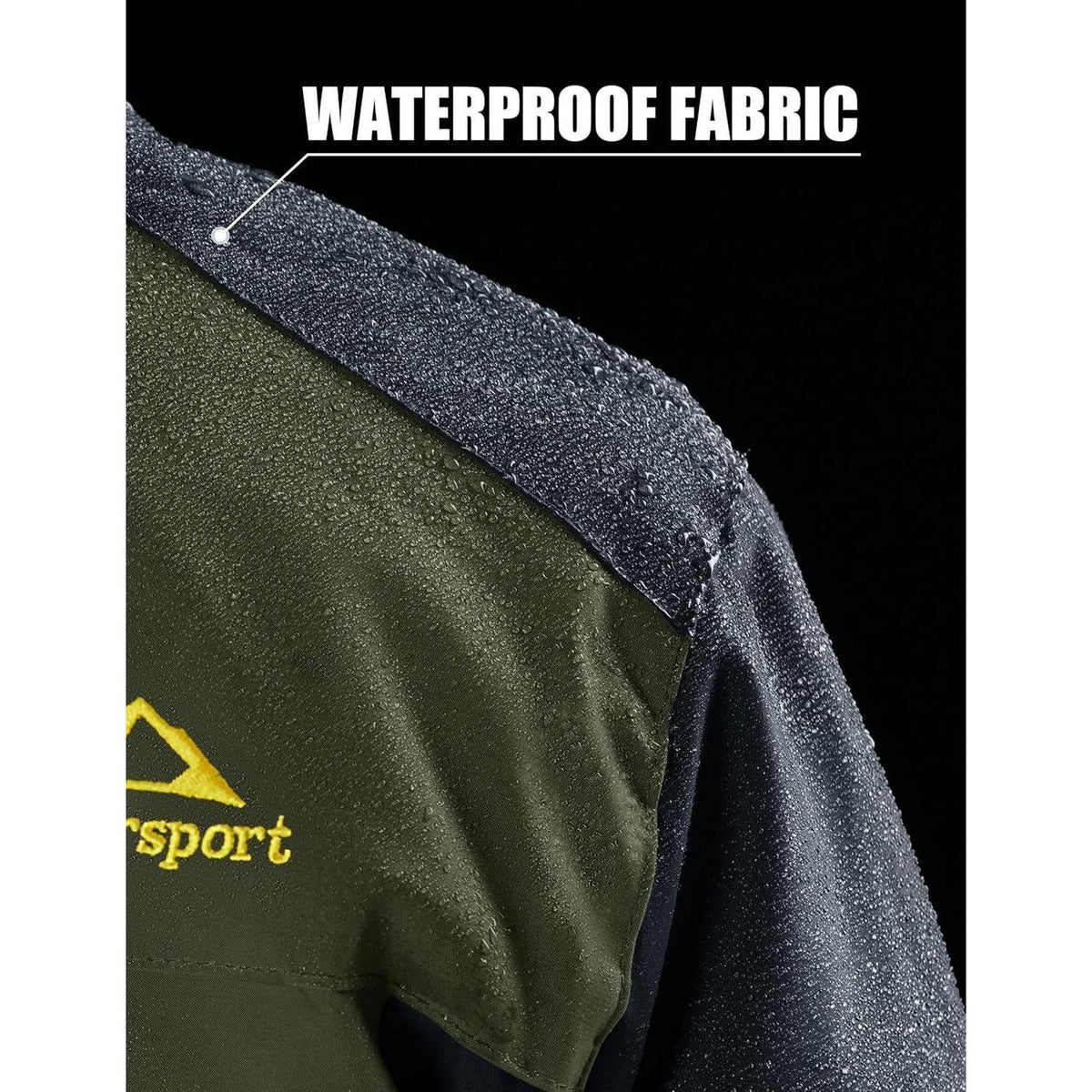 Herren Winterjacke warm gefüttert winddicht wasserdicht Armeegrün M