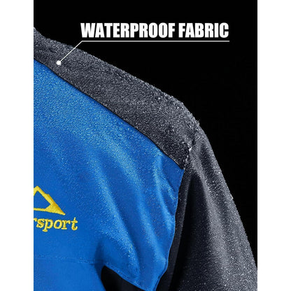 Herren Fleecejacke Winter Warm Gefüttert Skijacke Blau M