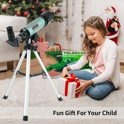 Kinder Teleskop 360/50mm Astronomisches Refraktor Fernrohr, Geschenke