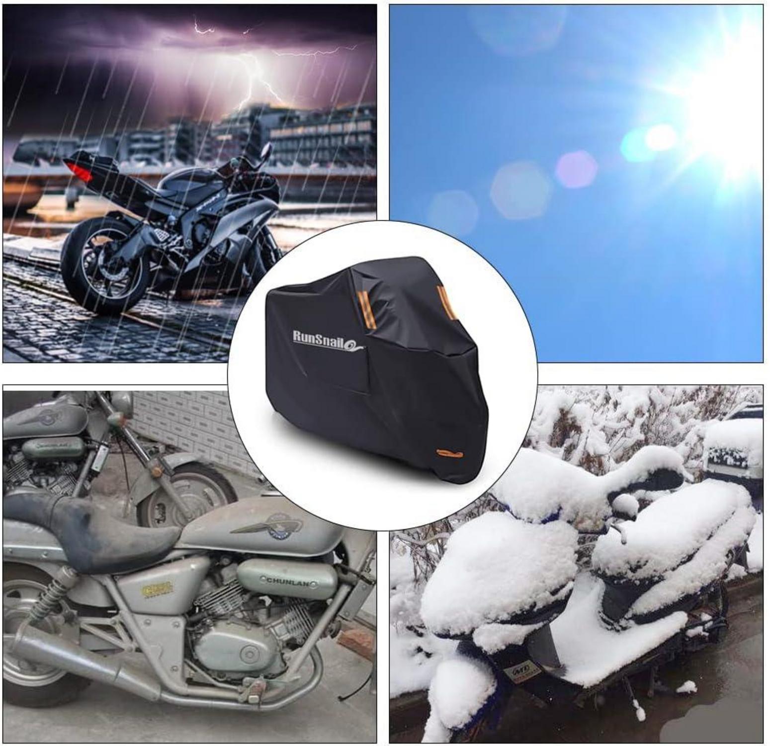 Wasserdichte Motorradabdeckung XXL 210D Oxford Stoff mit