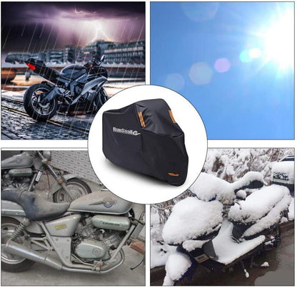 Wasserdichte Motorradabdeckung XXL 210D Oxford Stoff mit