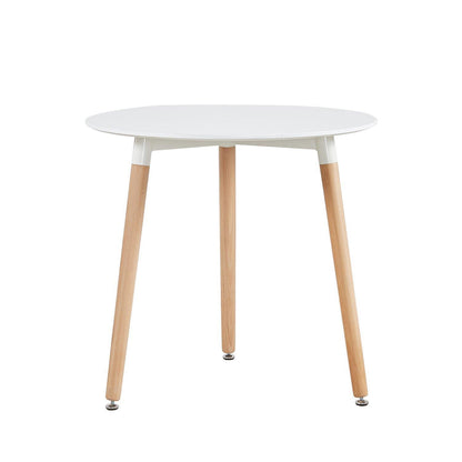 Runder Esstisch skandinavisch, Buchenholz, 80cm Durchmesser
