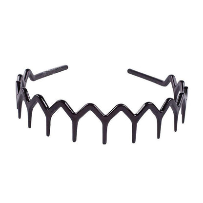 Haarreif mit Haifischzähnen – 2er Set Schwarz & Braun