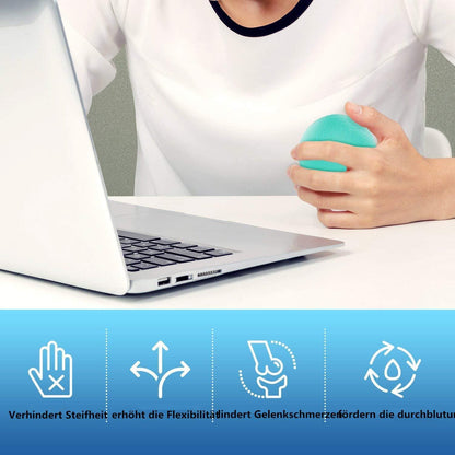 Hand Therapie Bälle 3er Set Silikon Finger Übungsbälle Stress Relief