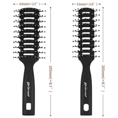 Kaiercat Herrenhaarbürste Styling Föhnbürste belüftete zurückgeglättete 2er Pack
