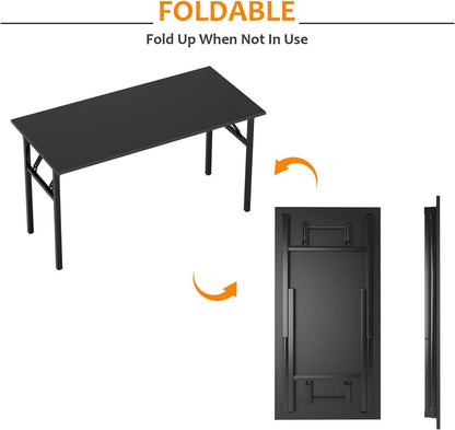 Klapptisch Computertisch 120x60x75 cm Schwarz Büro Esstisch
