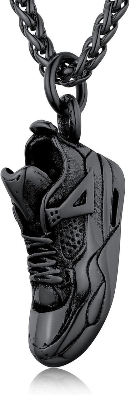 Sport Schuh Form Anhänger Halskette Edelstahl Hip Hop Punk
