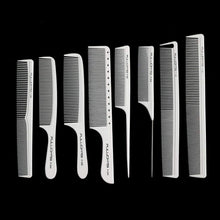 Professionelles weißes Carbon Friseur Kamm Set