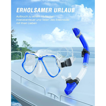 Trocken Schnorchelset: Anti-Fog Tauchmaske