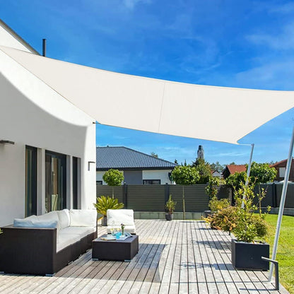 Wasserdichtes Sonnensegel 4x6m Cremeweiß UV-Schutz für Garten & Terrasse