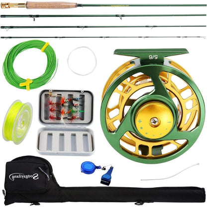Sougayilang Fly Fishing Rod Reel Combos Lightweight Portable