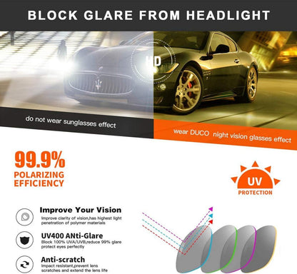 Damen Nachtbrille Autofahrer Polarisierte Gelbbrille HD Anti-Blendung