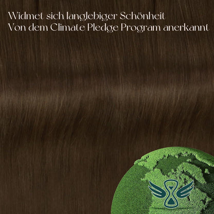 Clip-in Echthaar Extensions Braun 40cm – Remy Menschenhaar