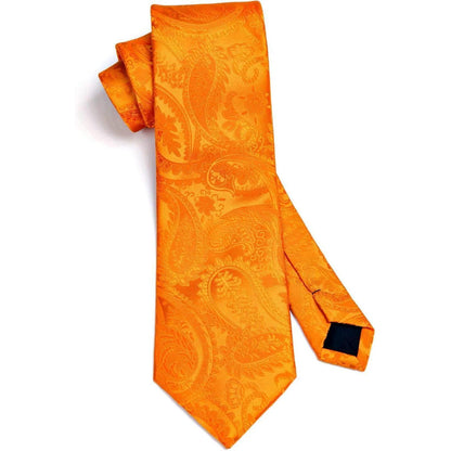 Herren Hochzeit Krawatten Einstecktuch Paisley Set