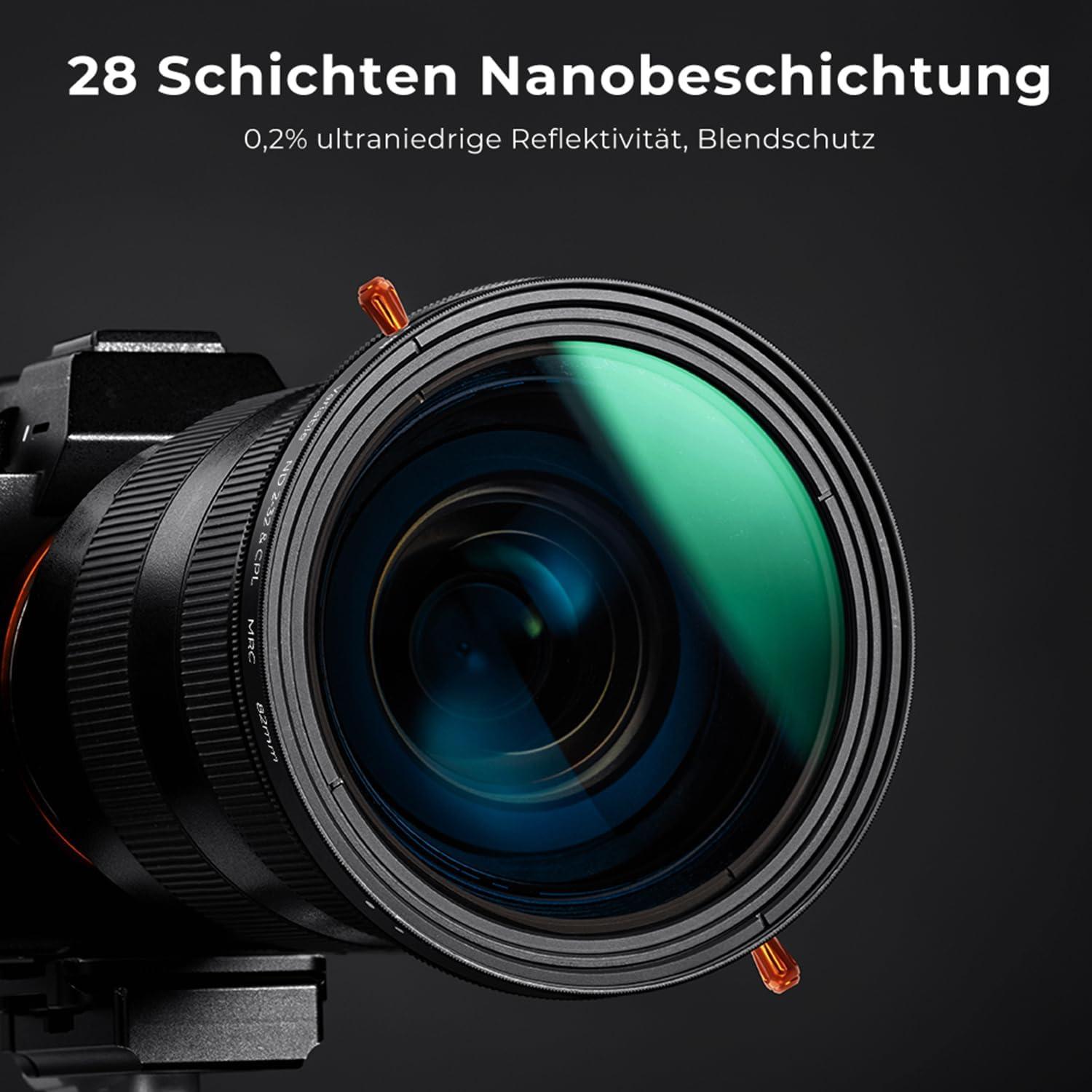 82mm Nano-X ND&CPL Filter Multifunktional 5 Blendenstufen