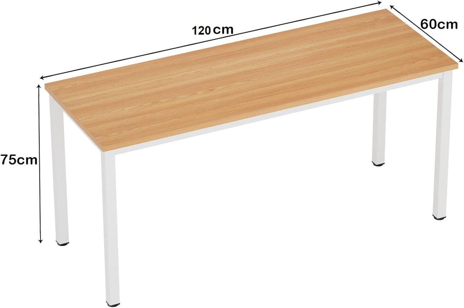 Schreibtisch 120x60x75 cm PC Bürotisch Workstation