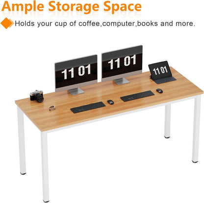 SogesHome Computertisch 120x60x75 cm PC Schreibtisch Büro Arbeitsplatz Esstisch