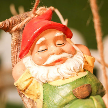 Gartenzwerg liegend 18cm Kunstharz wasserdicht GNOME