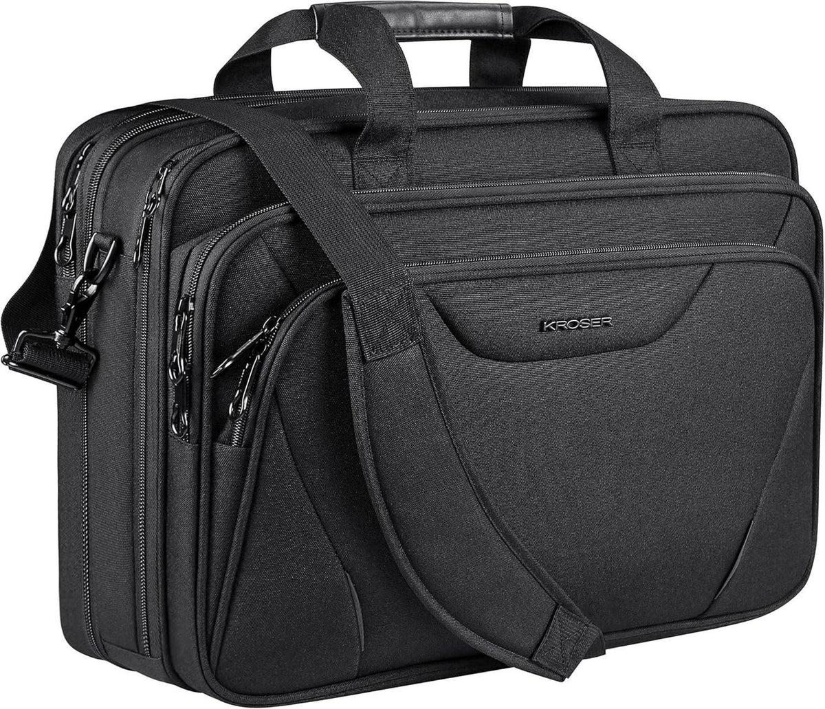 Laptop Aktentasche wasserdicht und erweiterbar bis 17,3 Zoll