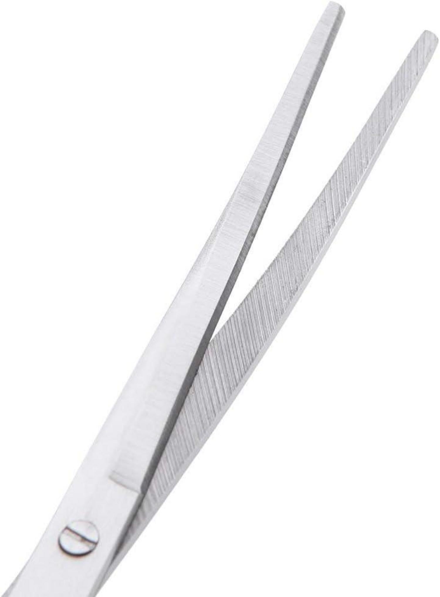Aquarium Schere Edelstahl 25cm gebogen, Wasserpflanze Zange, silber