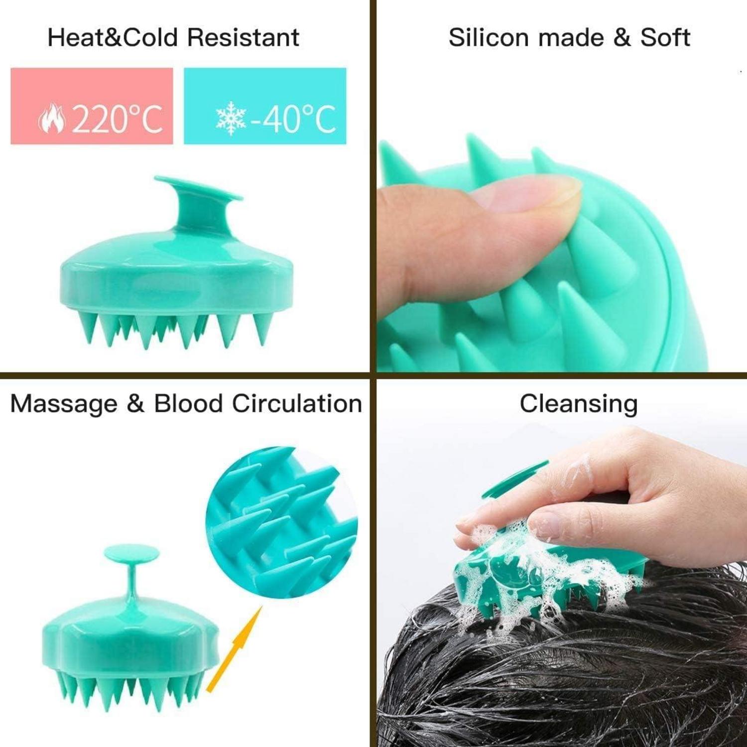 Shampoo-Bürsten-Set Silikon Kopfhautmassage Körperbürste
