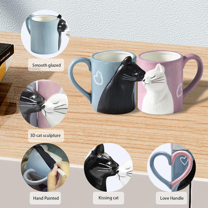 Katzentassen Set Hochzeitstasse, Lustiges Geschenk für Paare