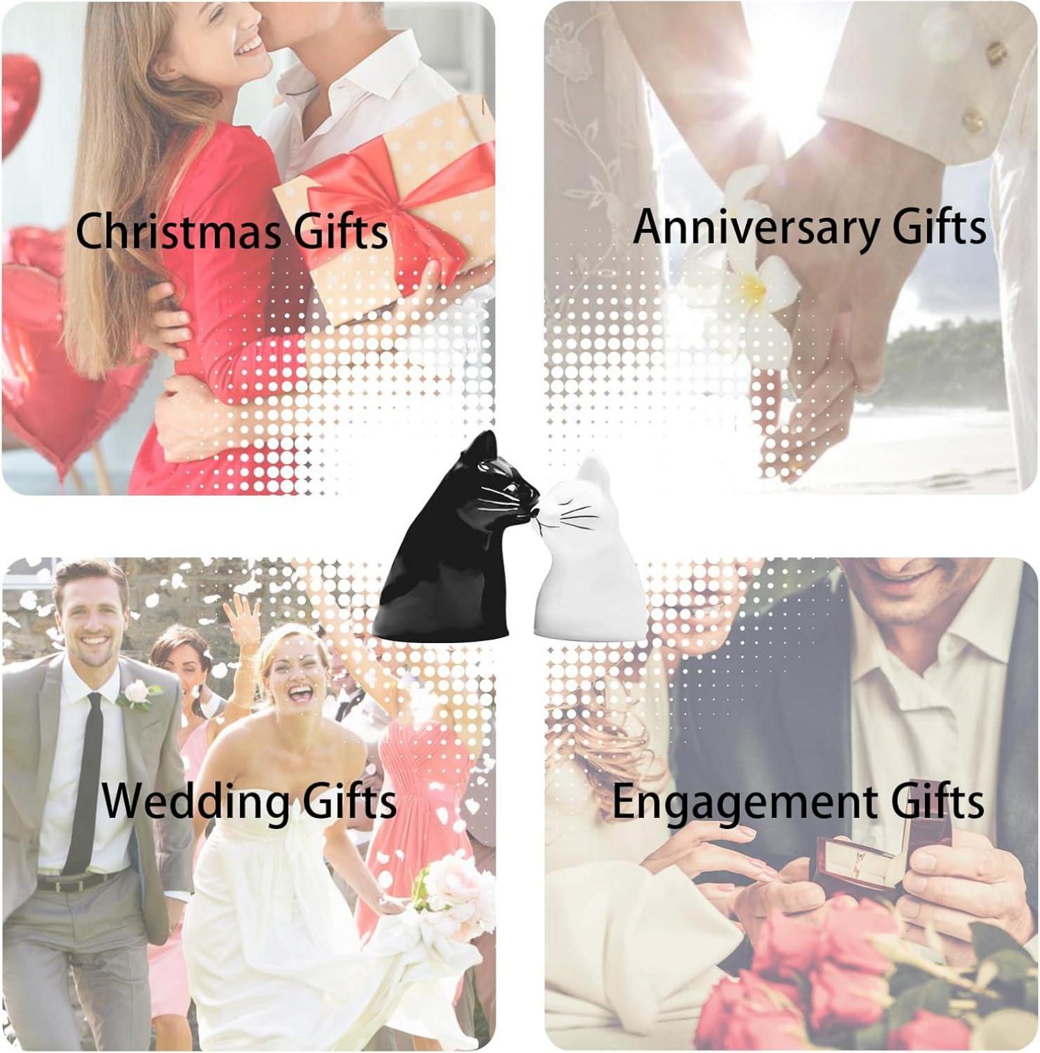 Hochzeitsgeschenk Katzentassen Kuss Set für Paare Valentinstag