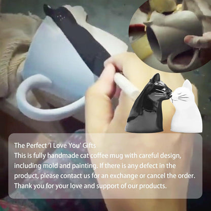 Kuss Kaffeetassen Katze Hochzeitstasse Geschenk Braut Bräutigam
