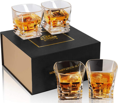 Whisky Gläser Set Kristallglas Geschenk Box 260ml Brillantes Design