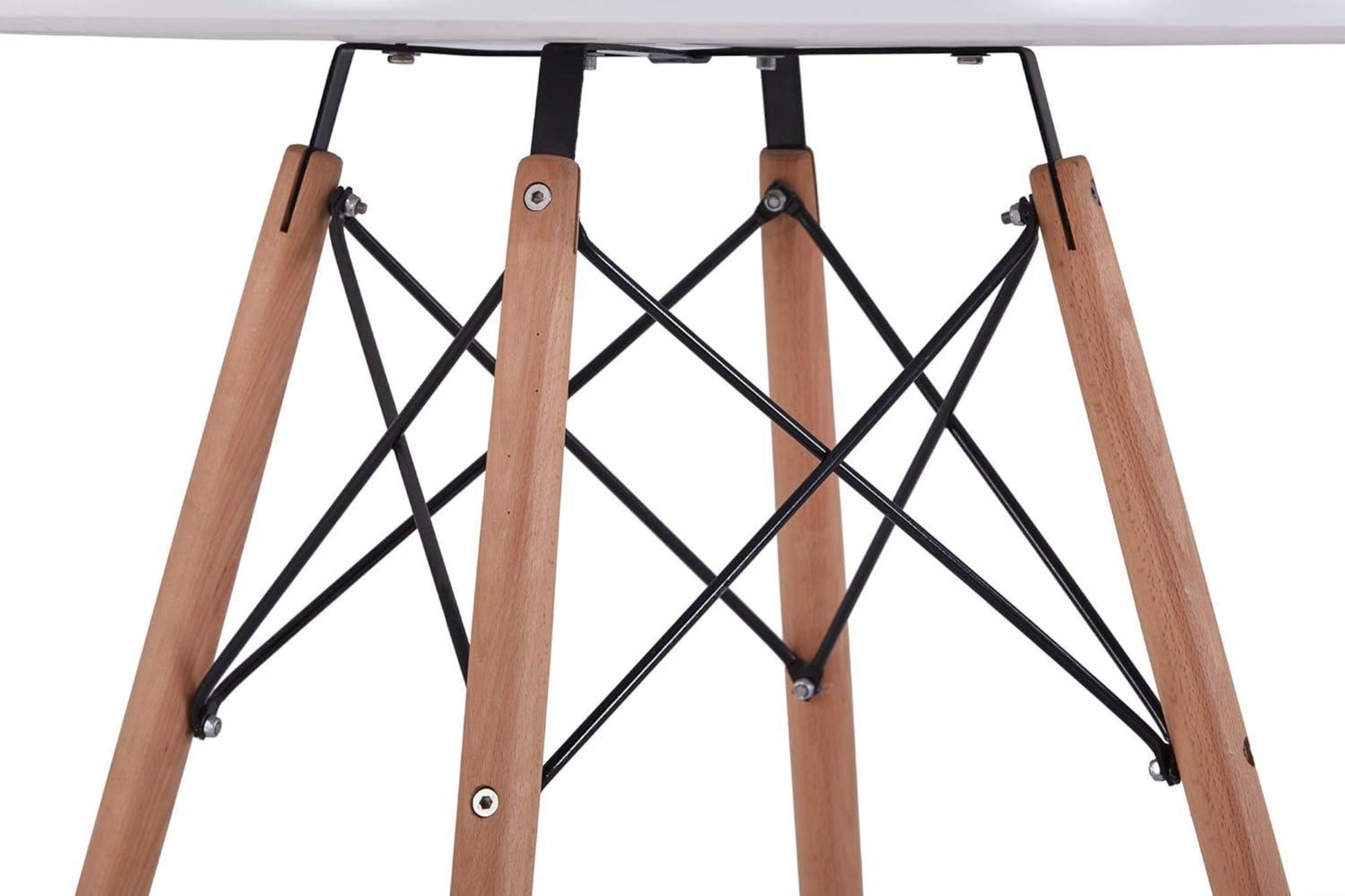 Runder Esstisch Holz weiß 80cm moderner Küchentisch